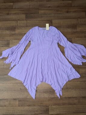 HolyClothing Size Medium Isadora Boho Goth Bell Sleeve Witchy Tunic / Dress M